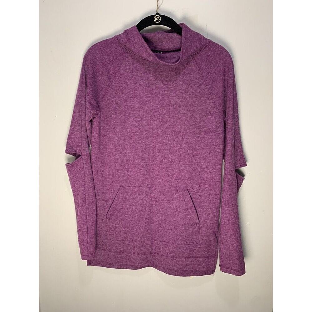 Live Love Dream Womens Purple XS Sweatshirt With Kangaroo Pocket